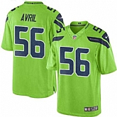 Nike Men & Women & Youth Seahawks 56 Cliff Avril Green Color Rush Limited Jersey,baseball caps,new era cap wholesale,wholesale hats